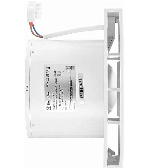 Вентилятор вытяжной Electrolux Rainbow EAFR-100TH white с таймером и гигростатом