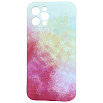 Задняя накладка SOFT TOUCH для iPhone 12 Pro (бежево-красный)