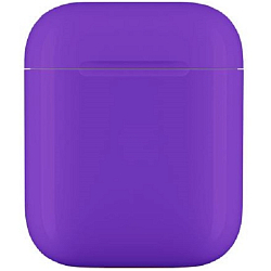 Пластиковый чехол STR Soft-Touch для AirPods пластиковый (фиолетовый)