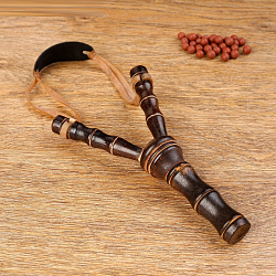Рогатка, двойной резиновый жгут, деревянная, 19х11 см,