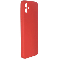 Задняя накладка ZIBELINO Soft Matte для Samsung Galaxy A04e 4G (красный) с микрофиброй