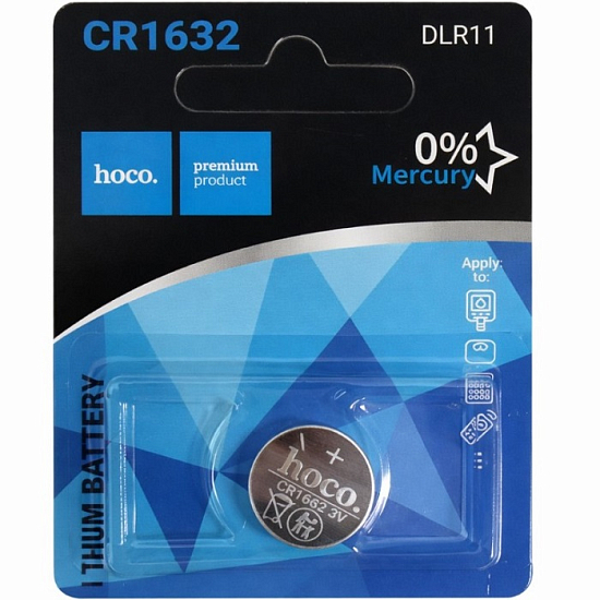 Элемент питания HOCO Premium CR1632  BL-1