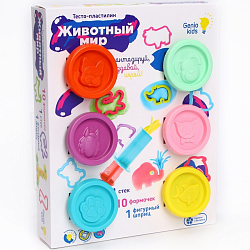 Набор для детской лепки "Тесто-пластилин. Животный мир" TA2007