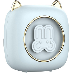 Детский мини-принтер для фотографий Kid Joy, 200DPI, Bluetooth 5.1, RGB подсветка (C23), светло-синий