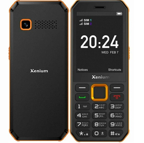Телефон XENIUM X300 Оранжевый+Черный