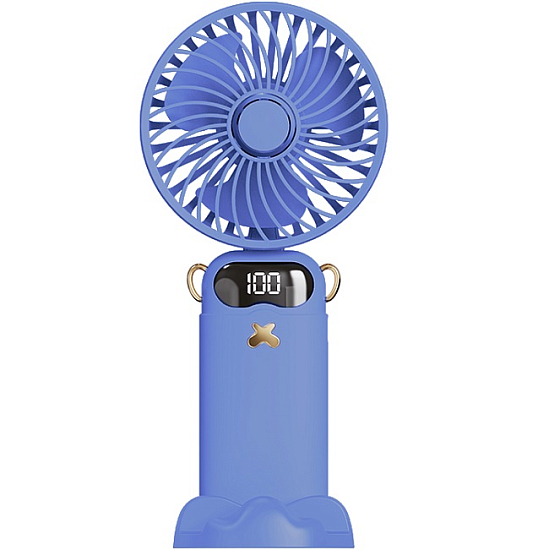 Вентилятор WALKER WFAN-53, регулировка наклона, дисплей, синий