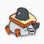 Значок деревянный «Голубь», 3.2×3 см 9533283