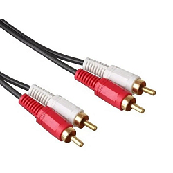 Кабель 2RCA <--> 2RCA  2.0м EXEGATE EX254083RUS, позолоченные разъемы