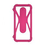 Силиконовый чехол OLMIO bumper-case 4.5"-6.5", розовый #2