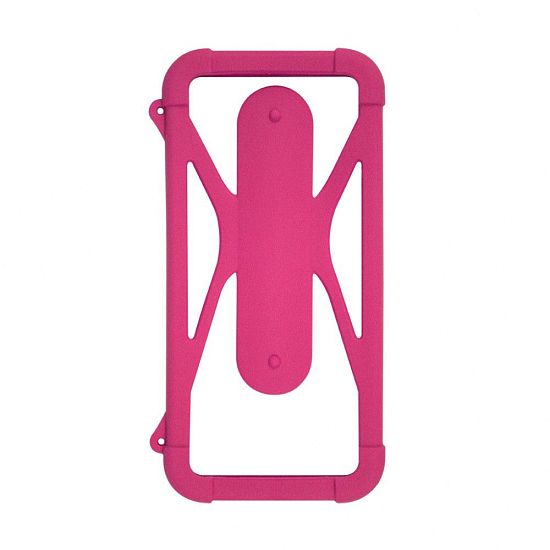 Силиконовый чехол OLMIO bumper-case 4.5"-6.5", розовый #2