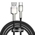 Кабель USB <--> Type-C  2.0м BASEUS CAKF000201 Cafule, чёрный