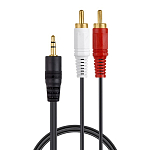 Кабель Jack 3.5 <--> 2RCA  3.0м ISA золоченый