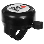 Звонок велосипедный I love my bike, цвет чёрный