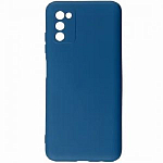 Задняя накладка SILICONE COVER Soft Mate для Samsung Galaxy A03S синий