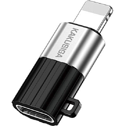 Переходник Type-C >--> Lightning Kakusiga KSC-1419 черно-серый