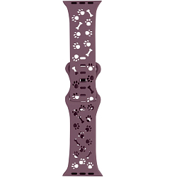 Силиконовый ремешок HOCO WA38 Time series для APPLE Watch 42/44/45mm smoky purple