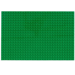 Пластина-перекрытие для конструктора, 16 х 24 см, цвет зелёный