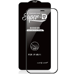 Противоударное стекло MIETUBL для SAMSUNG Galaxy A21s, SUPER-D, черное, полный клей, в техпаке