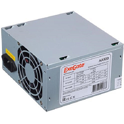 Блок питания 500W Exegate AA500, ATX, 8cm fan, 24p+4p, 2*SATA, 1*IDE (EX256711RUS)