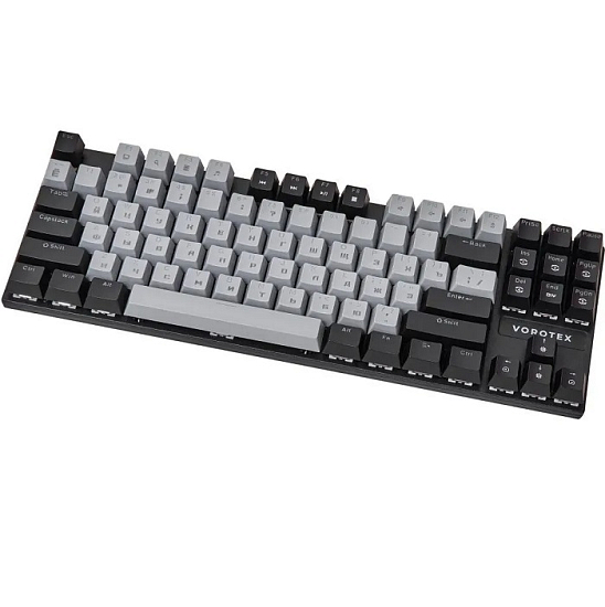 Клавиатура VOROTEX K87S Red Switch, Серый,чёрный