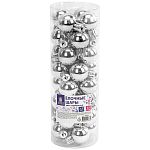 Шары ЗОЛОТАЯ СКАЗКА, 32 шт, 2,5 см, "Tender Shine", пластик,серебристые, глянец, 592501