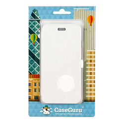 Чехол футляр-книга CASEGURU для iPhone 7/8 белый, с силиконовым основанием, в бумажной упаковке (Magnetic Case)