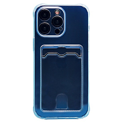 Задняя накладка SC276 для iPhone 15 Pro Max (transparent) с картхолдером