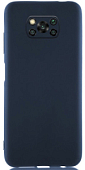Задняя накладка SILICONE COVER для Xiaomi Poco X3 темно-синий