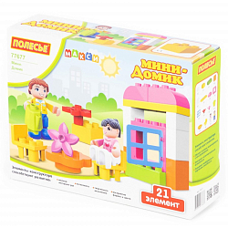 Конструктор ПОЛЕСЬЕ Мини-Домик , 21 эл