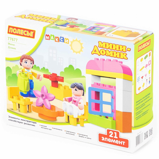 Конструктор ПОЛЕСЬЕ Мини-Домик , 21 эл