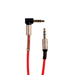 Кабель Jack 3.5 <--> Jack 3.5  1.0м Dream JD237 угловой красный