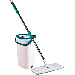 Швабра с ведром 10л York ХЭНДИ (набор) отсек полоскания 4,7л,механизм отжима,насадка 12*32см, 081710