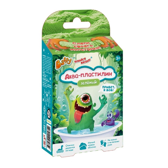 Аква-пластилин МонстроВселенная зеленый D0260-G