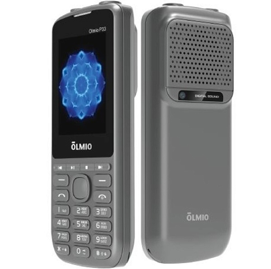 Телефон OLMIO P33 серый