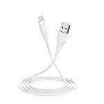 Кабель USB <--> microUSB  2.0м BOROFONE BX18 Optimal белый