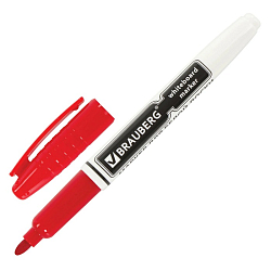 Маркер для магнитных досок красный BRAUBERG арт. 150848