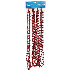 Бусы Волшебная страна Элегант длина 5,4м, диаметр бусинки 8мм, цвет красный 104073