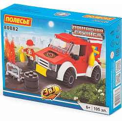 Конструктор ПОЛЕСЬЕ Пожарная служба-1.2 , 105 эл.