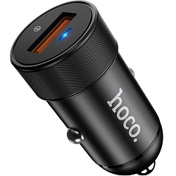Авто ЗУ 1USB 4A HOCO Z32A Flash power черный, QC3.0
