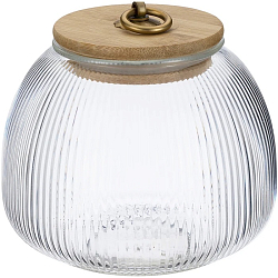 Банка стеклянная с бамбуковой крышкой REGENT Linea LANTERN 93-HO-LA-02-950, 950мл