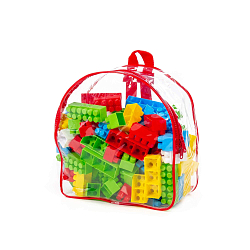 Конструктор ПОЛЕСЬЕ Гигант 100 эл (в рюкзаке) 3314