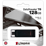 USB 128Gb Kingston DataTraveler DT70, черный, USB Type-C 3.2