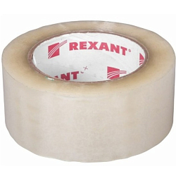 Скотч упаковочный REXANT 48 мм х 50 мкм, прозрачный, рулон 150 м (6/36)
