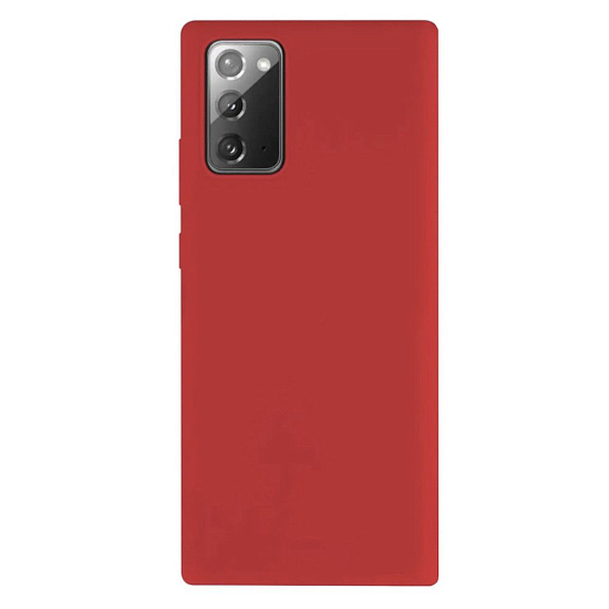 Cиликоновый чехол NONAME для Samsung Galaxy Note 20Ultra (Красный), матовый