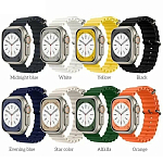 Силиконовый ремешок HOCO WA12 для Apple Watch 38/40/41mm Or. series marine double silicone alfalfa