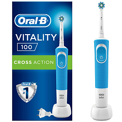 Зубная щетка ORAL-B Vitality CrossAction 100 голубой (CN)