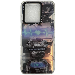 Задняя накладка NONAME для Xiaomi Redmi 12C рисунок "Violent Bear"