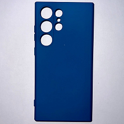 Задняя накладка ZIBELINO Soft Case для Samsung Galaxy S24 Ultra (темно-синий)