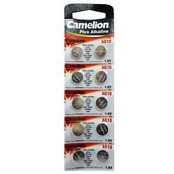 Элемент питания CAMELION AG10 BL-10