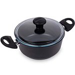 Кастрюля 2л HAUSMANN Peak Авача HM-CK-02 200/2,0, с крышкой